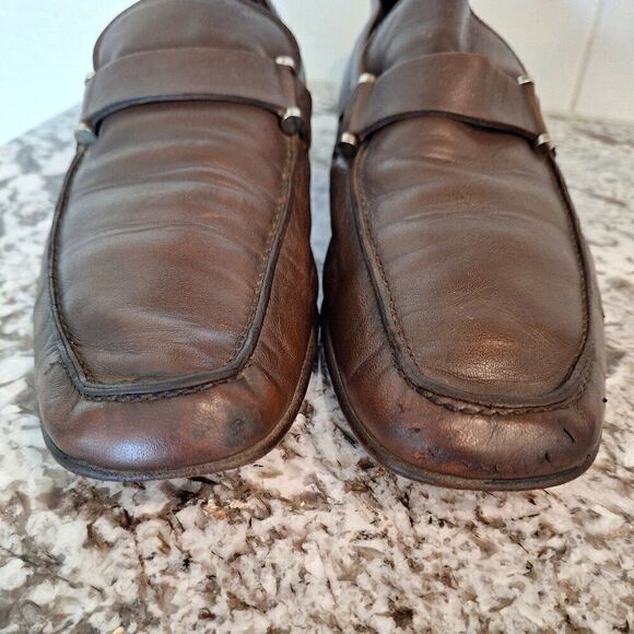 Ermenegildo Zegna Brown‎  loafers size 9.5 main image 4